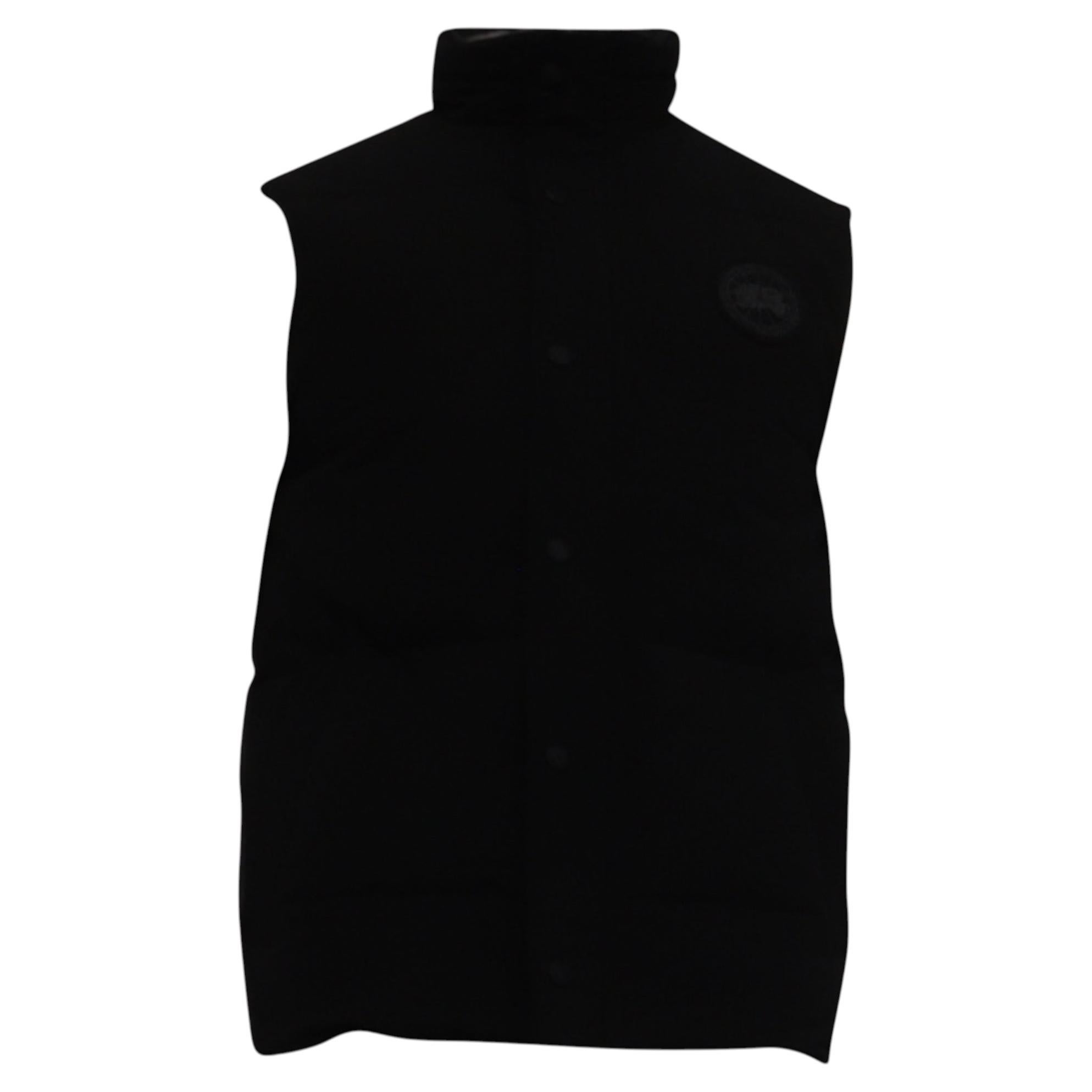 Pre-owned Canada Goose Garson Down Vest In Black Polyester