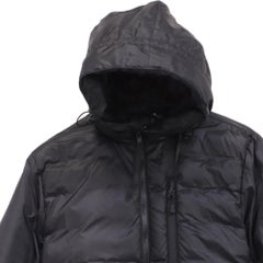 Sudadera con capucha Canada Goose Lodge Black Label, de poliamida negra