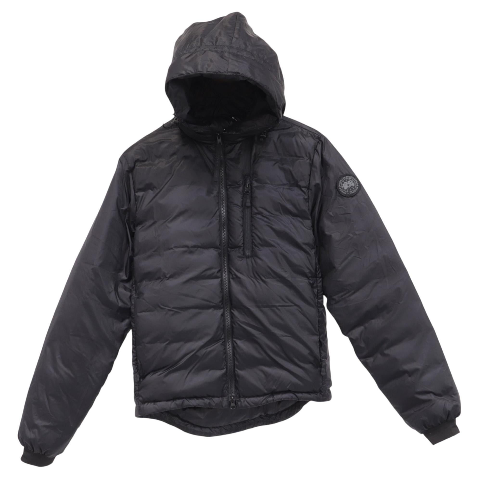 Pre-owned Canada Goose Lodge Hoody Black Label In Black Polyamide