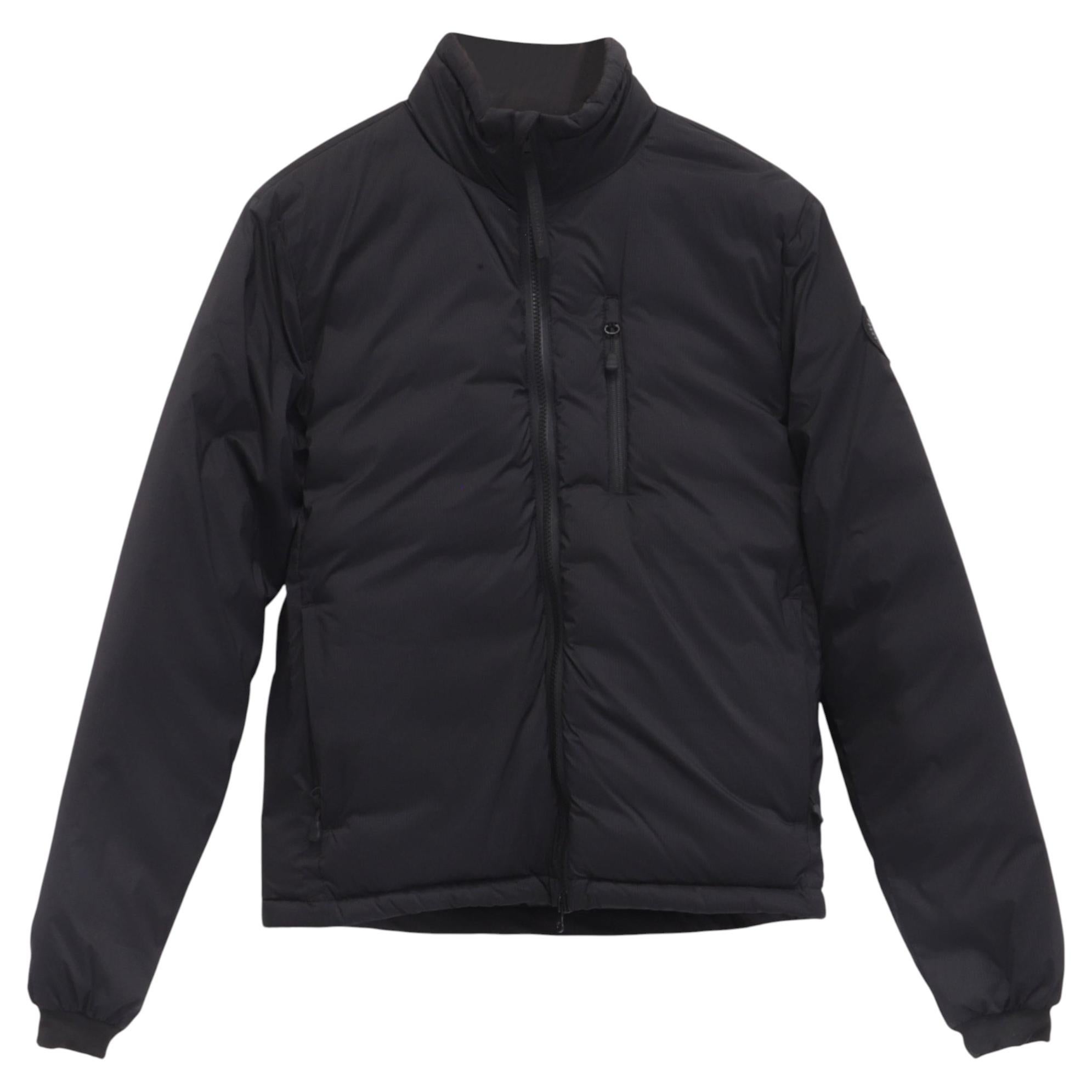 Pre-owned Canada Goose Lodge Packable Quilted Ripstop Down Jacket In Black Nylon