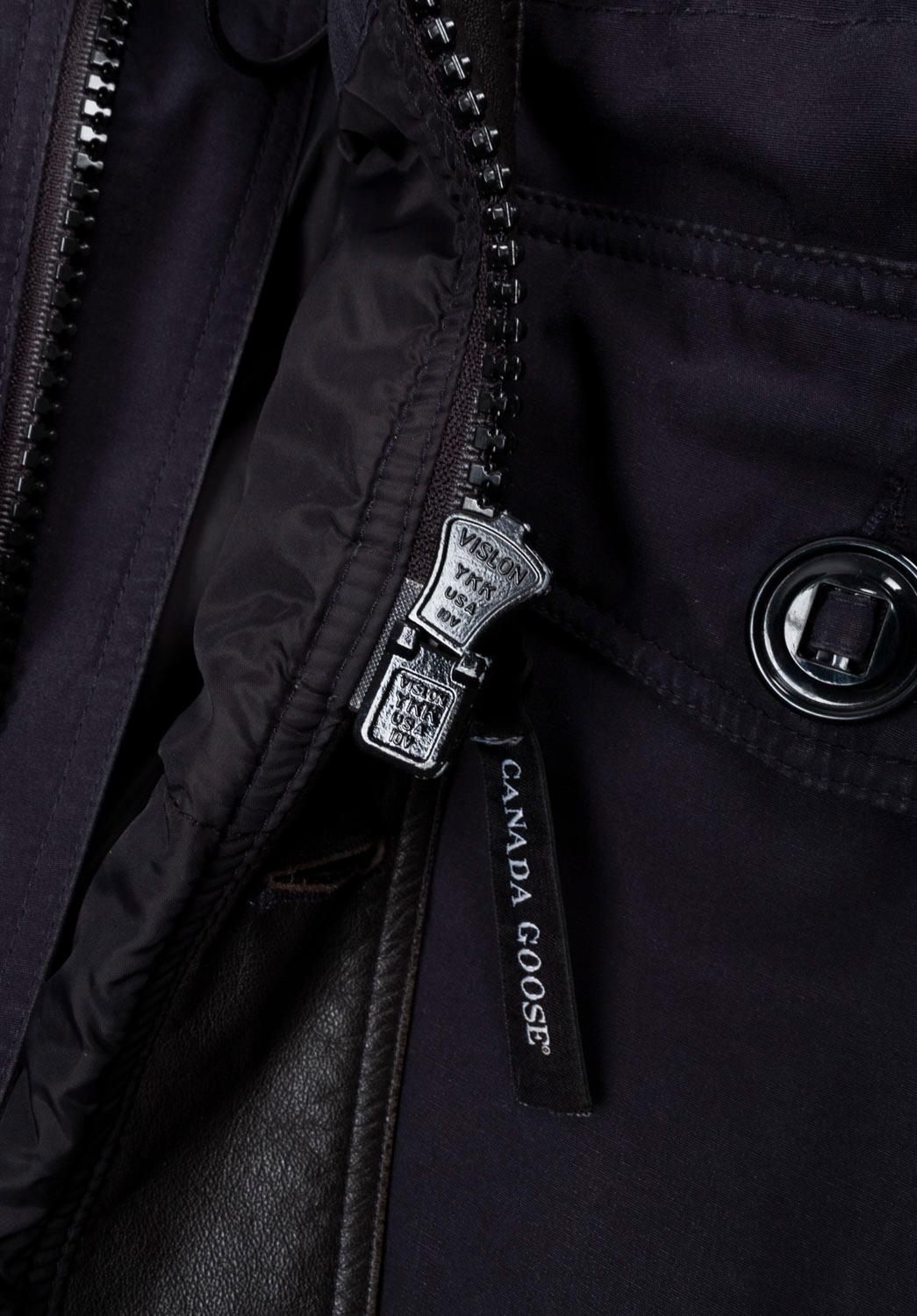 Canada Goose Herren Jacke Daunenmantel Parka Fell Hoodie Größe XL, S1294 im Angebot 6