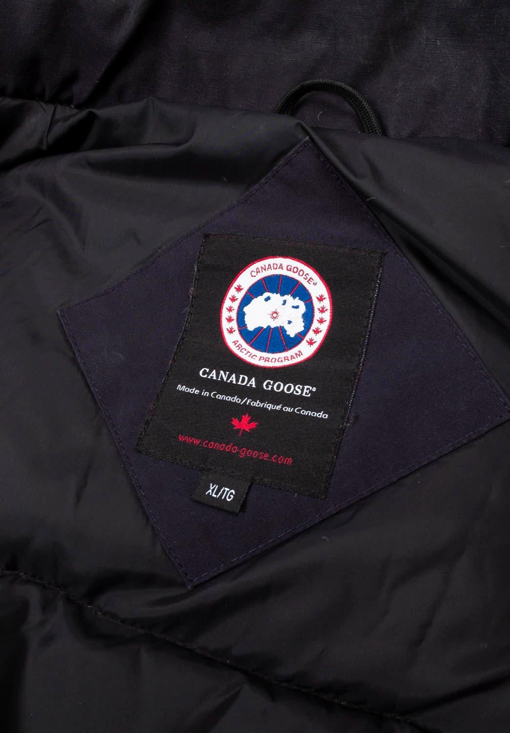 Canada Goose Herren Jacke Daunenmantel Parka Fell Hoodie Größe XL, S1294 im Angebot 7