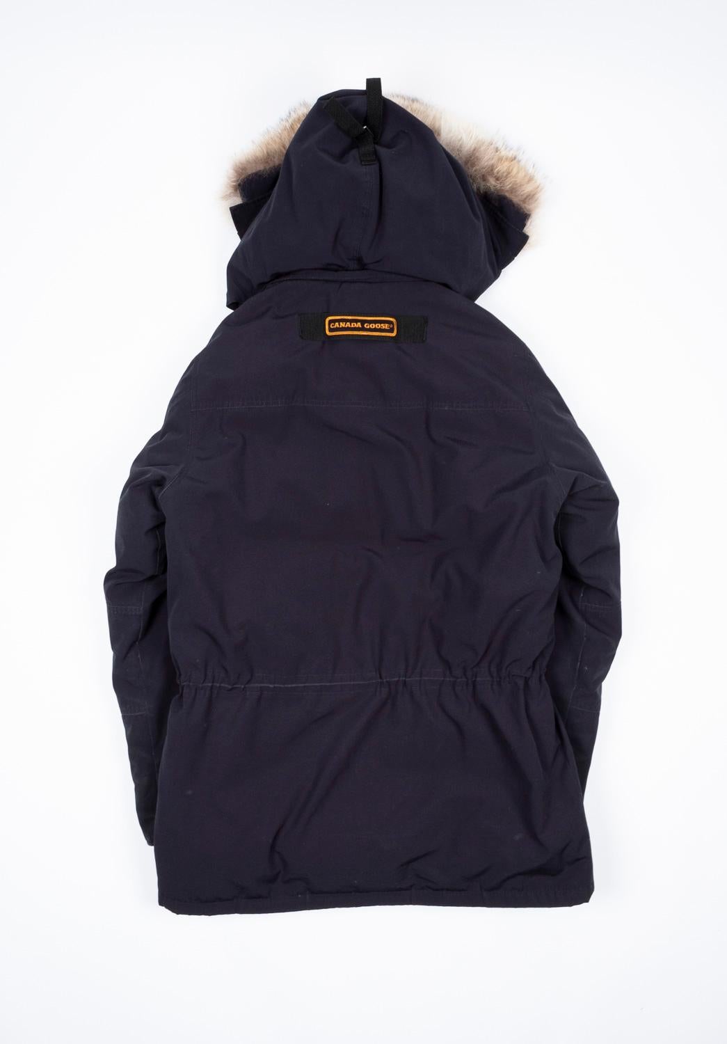Canada Goose Herren Jacke Daunenmantel Parka Fell Hoodie Größe XL, S1294 im Angebot 2