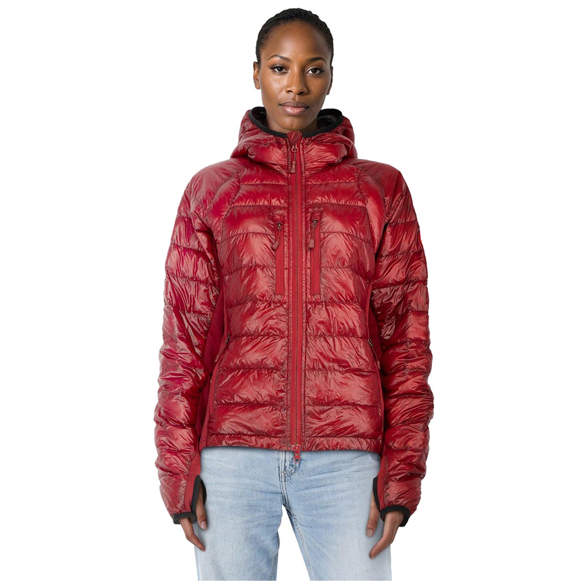 Canada Goose Red Quilted Puffer Hood Coat Size S