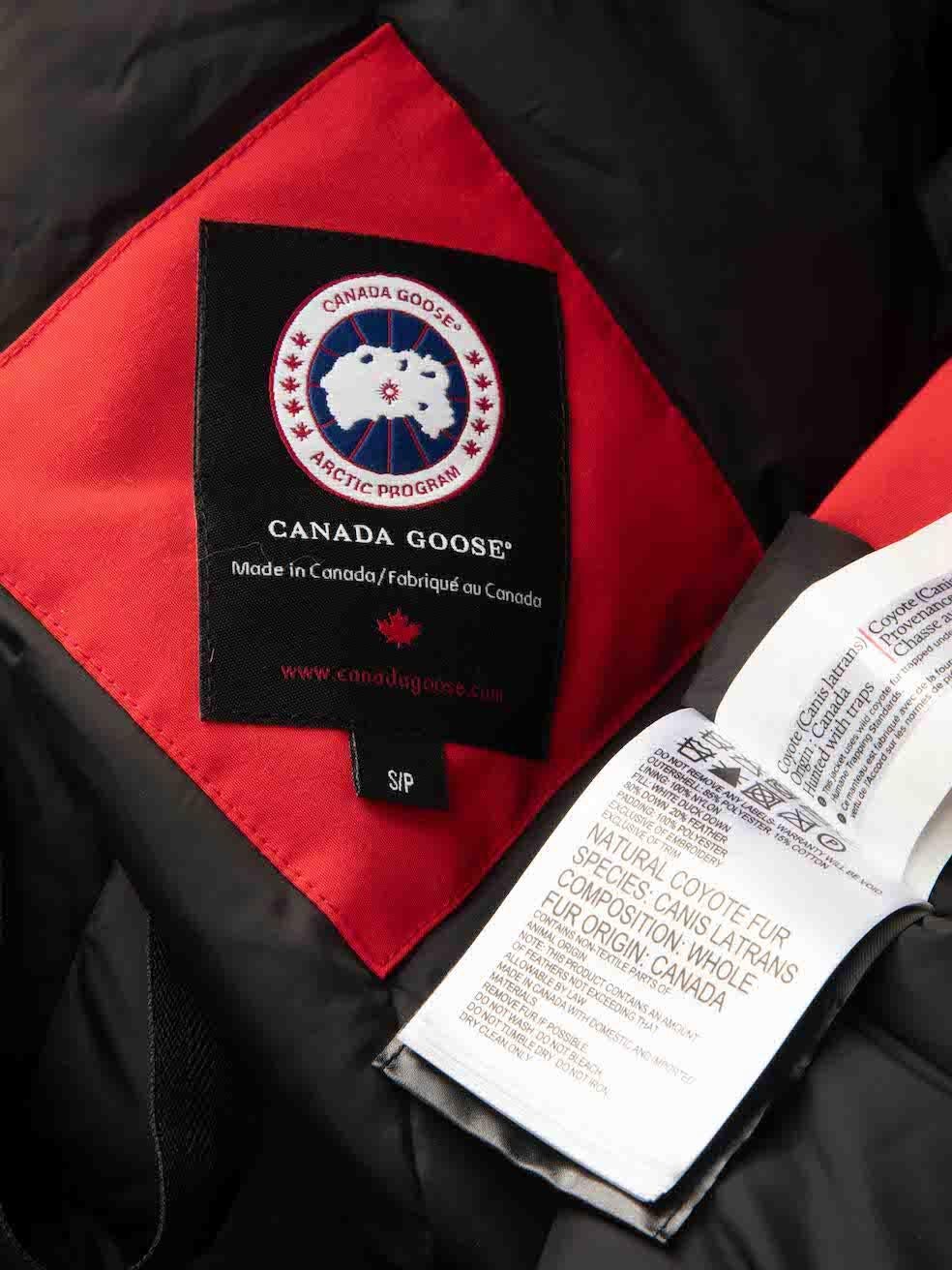 Women's Canada Goose Red Victoria Zip Down Jacket Size S
