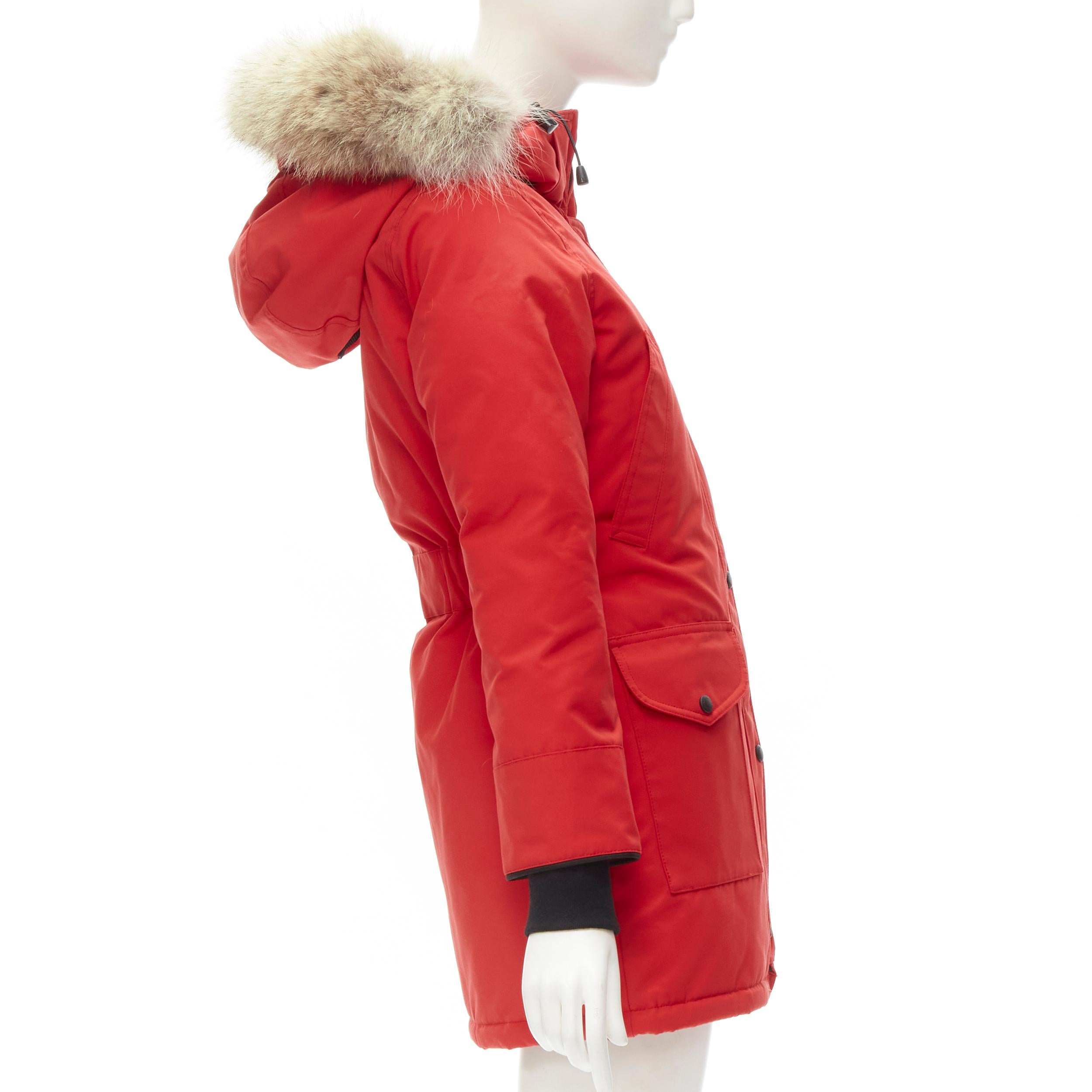 red duck jacket