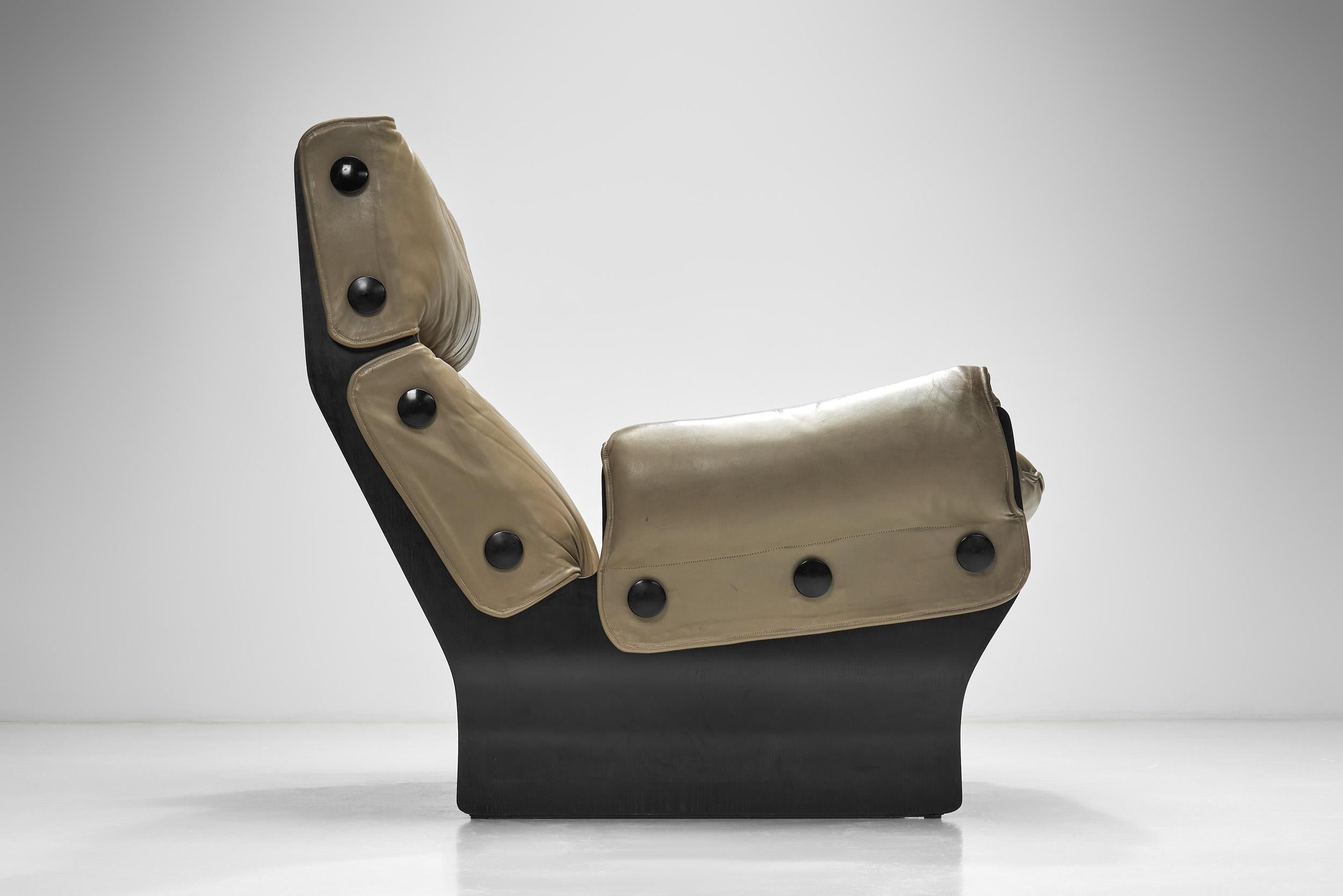Sedia da salotto in pelle 
