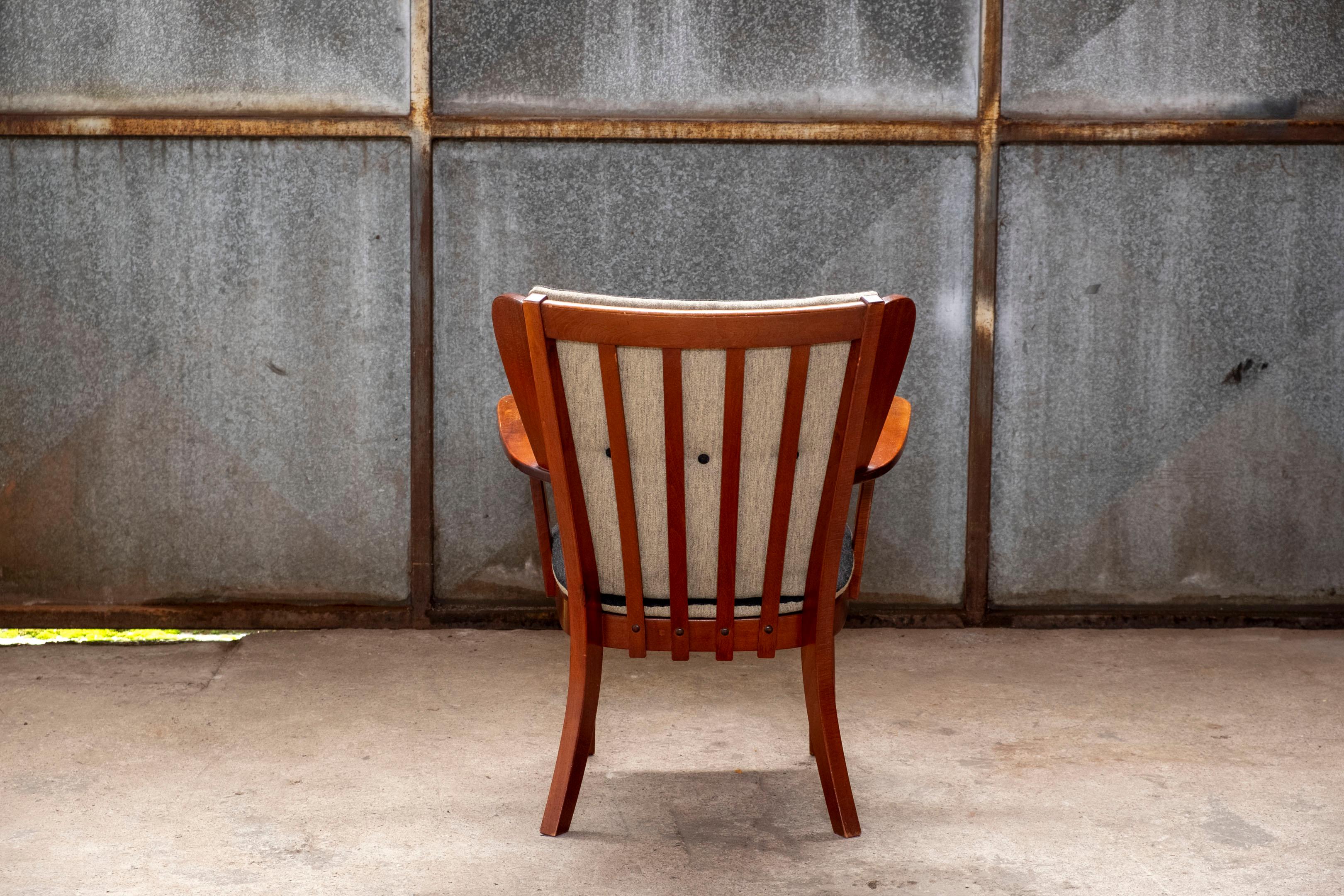 Canada Lounge Chair by Christian E. Hansen, by Fritz Hansen, 1944 Denmark For Sale 3