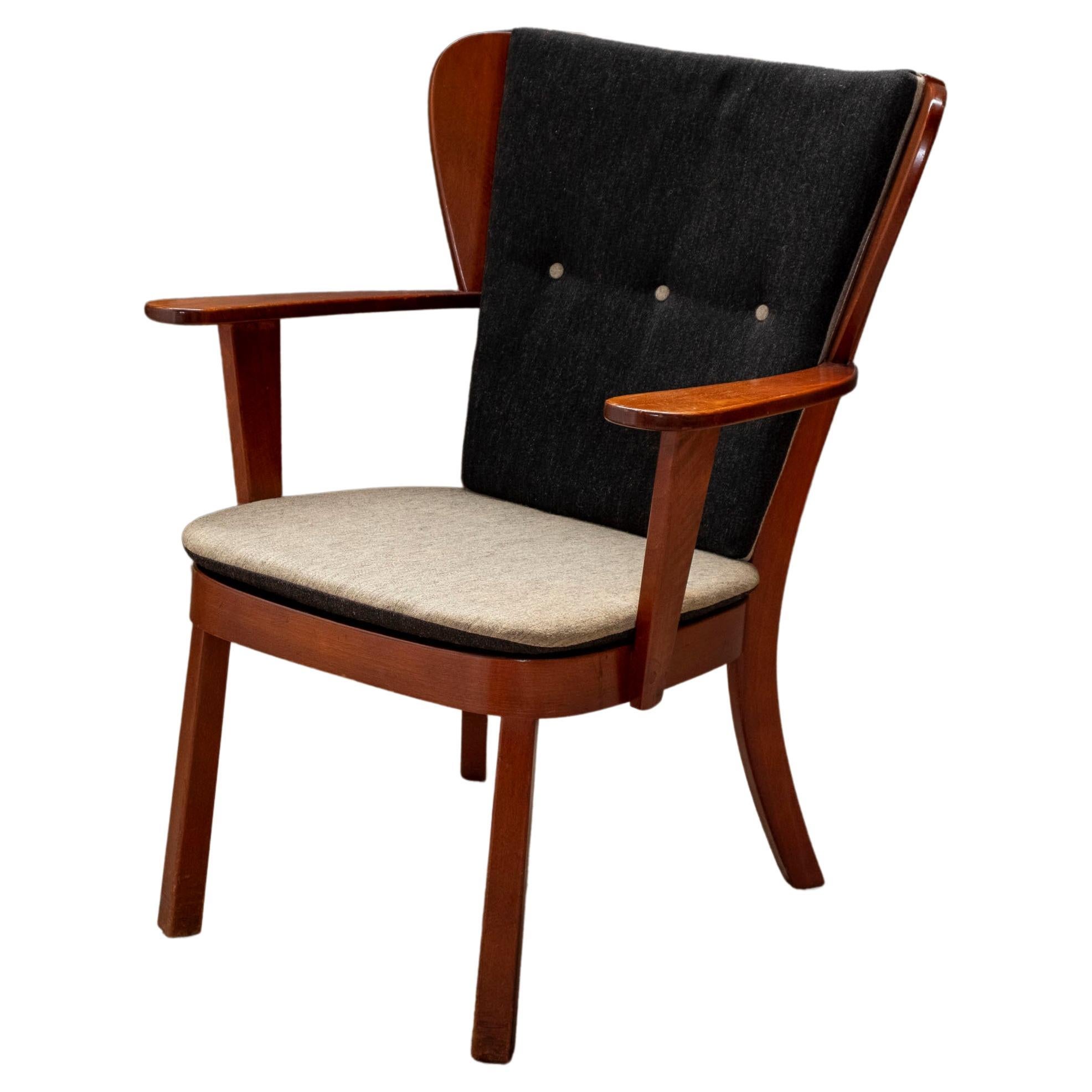 Canada Lounge Chair by Christian E. Hansen, by Fritz Hansen, 1944 Denmark For Sale