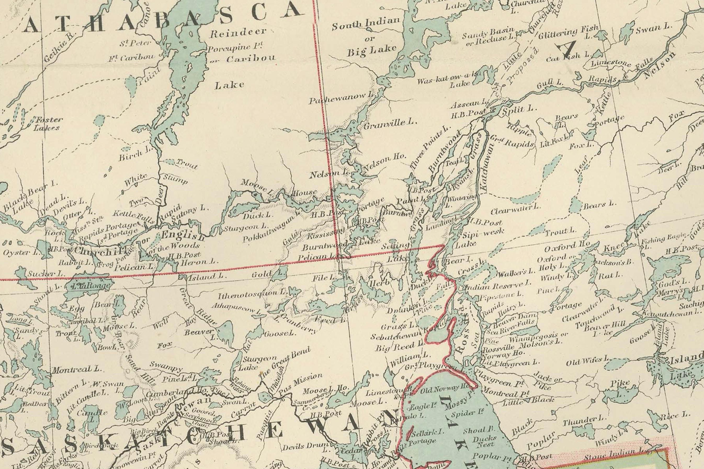 20ième siècle Carte du Canada 1903 - Dominion du Canada, feuille du centre-ouest en vente