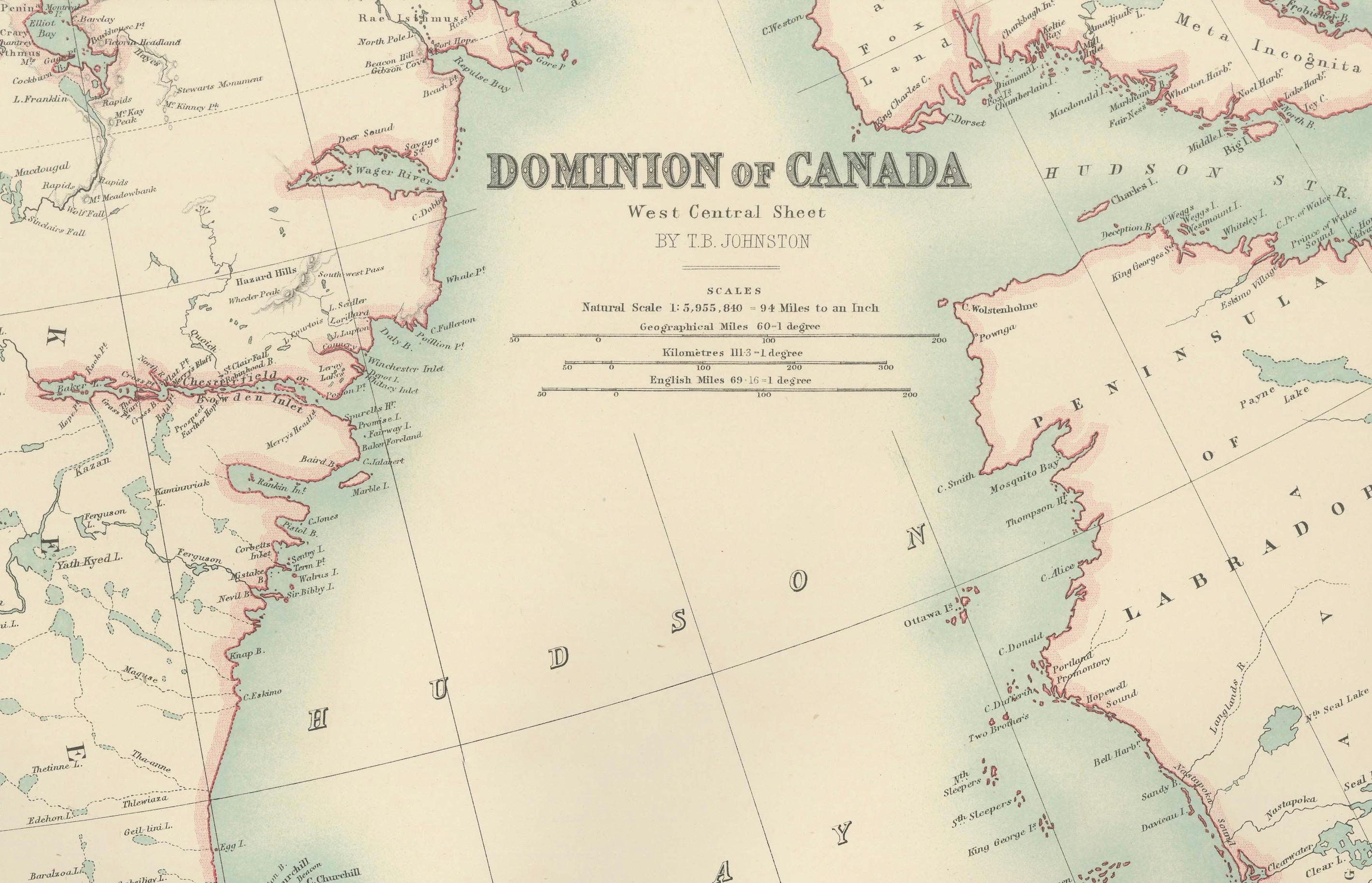 Carte du Canada 1903 - Dominion du Canada, feuille du centre-ouest en vente 4