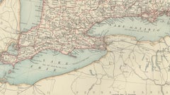 Canada Map 1903 - East Central Dominion - Ontario, Quebec & More
