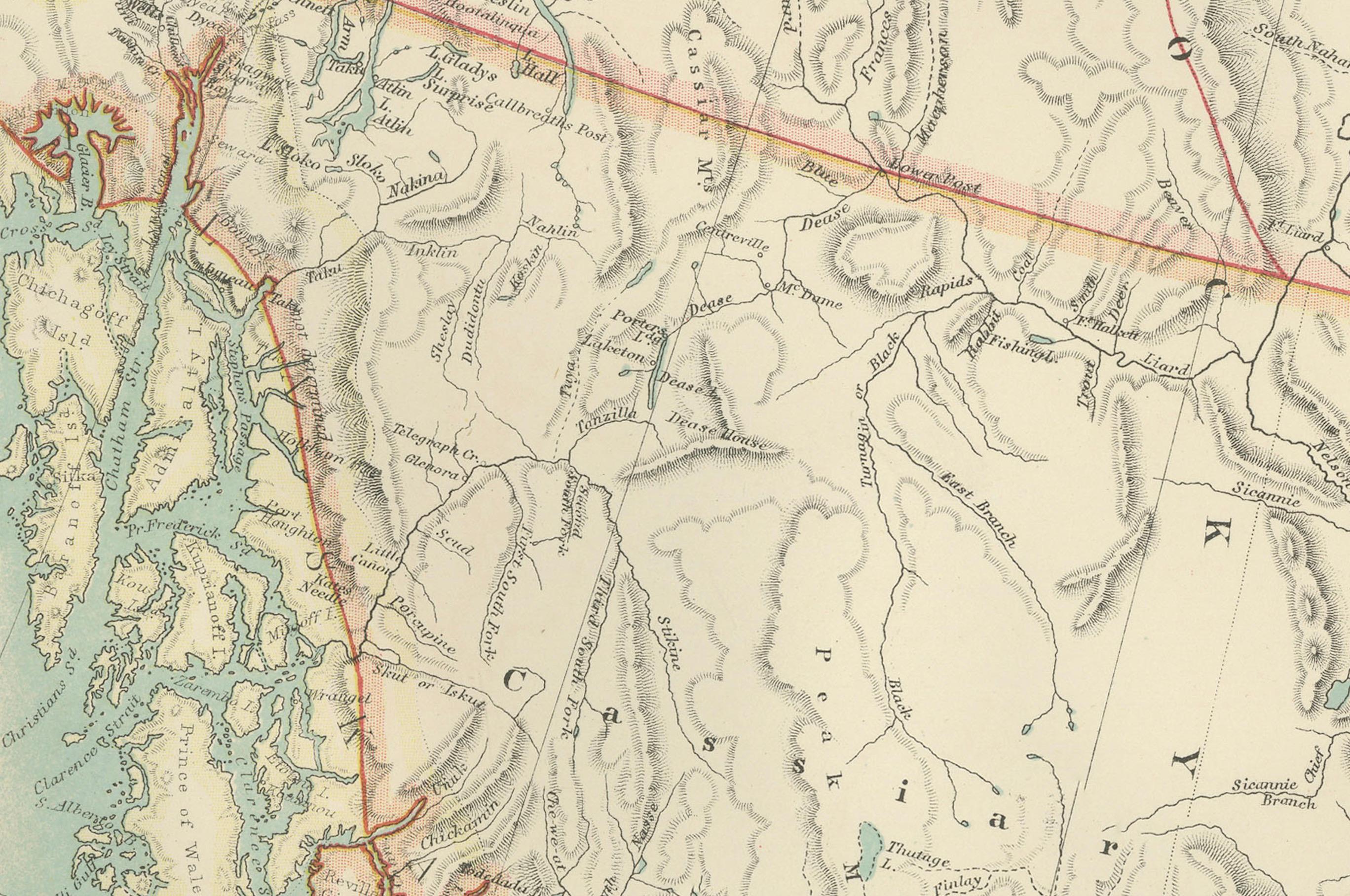Cette belle carte détaillée, intitulée 