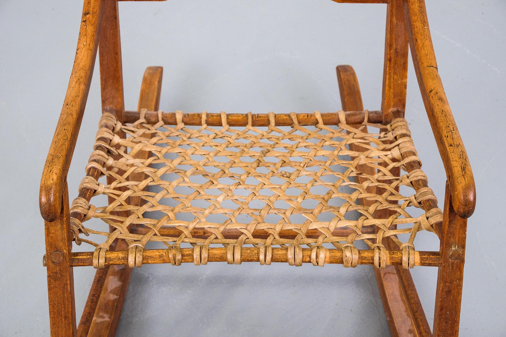 Canadian 19th Century Primitive Rocking Chair at 1stDibs | primitive ...
