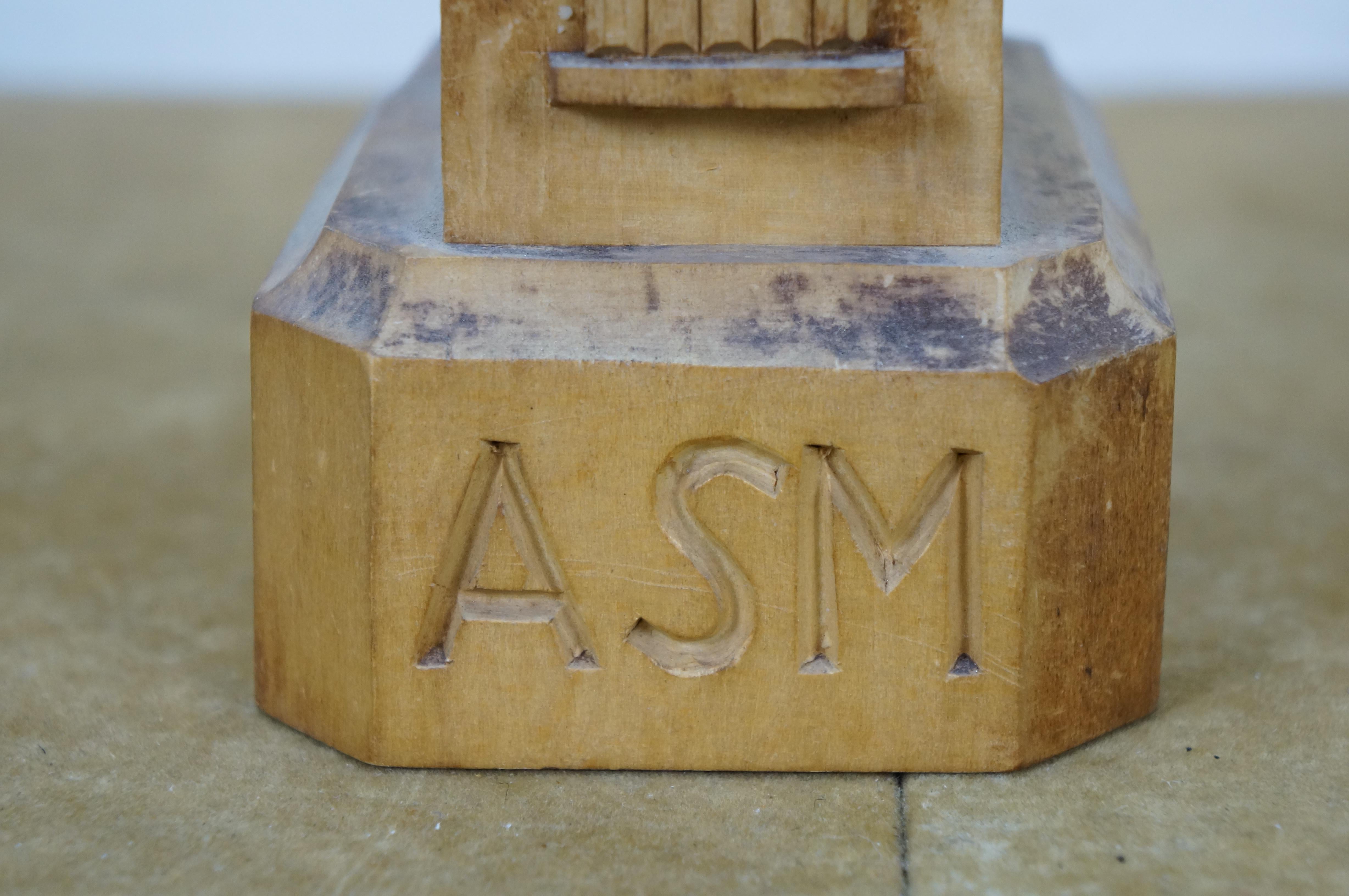 Andre Bourgault Simon Dube Forgeron Enclume Wood Wood Sculpture 10