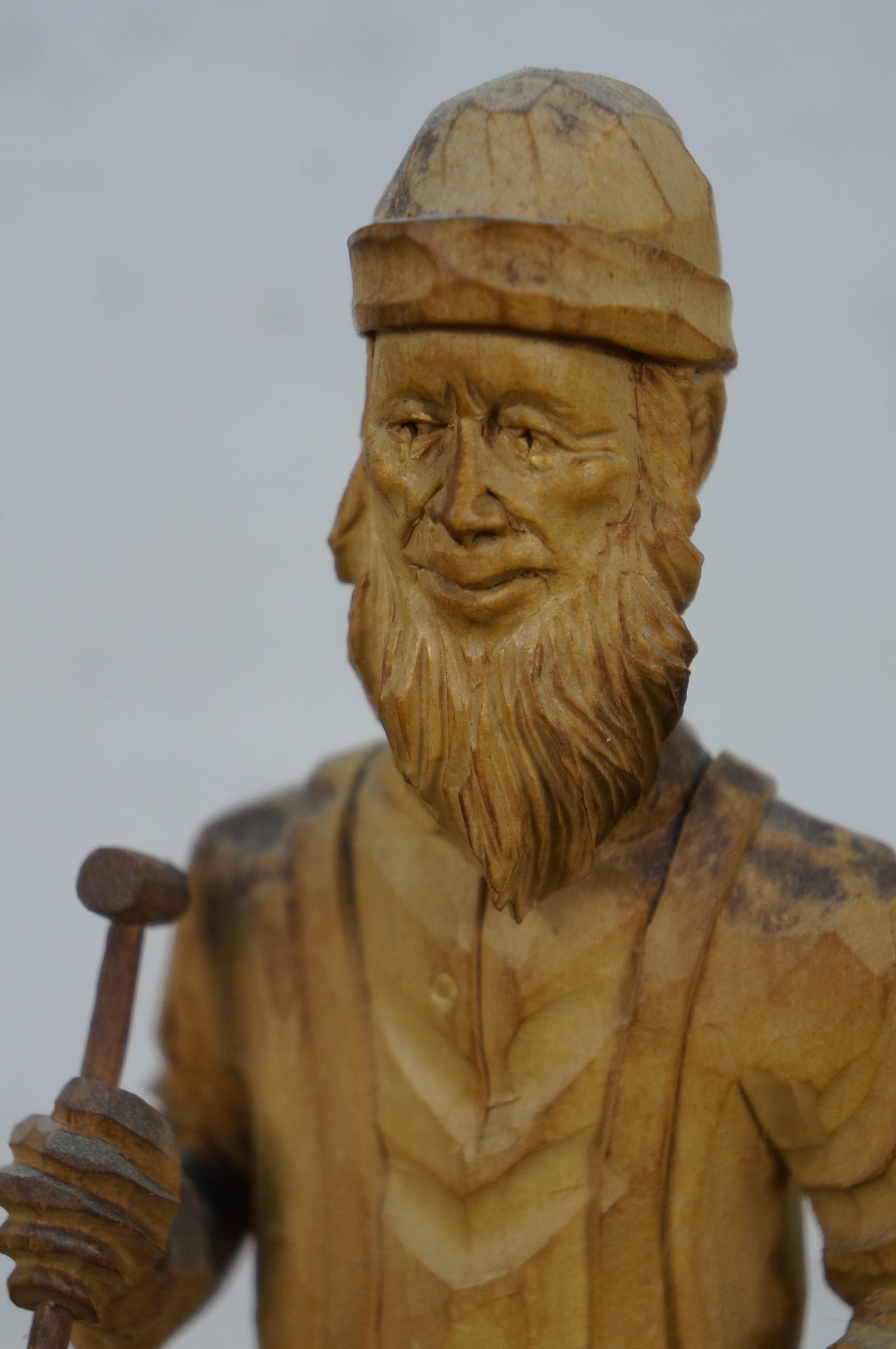 Andre Bourgault Simon Dube Forgeron Enclume Wood Wood Sculpture 10