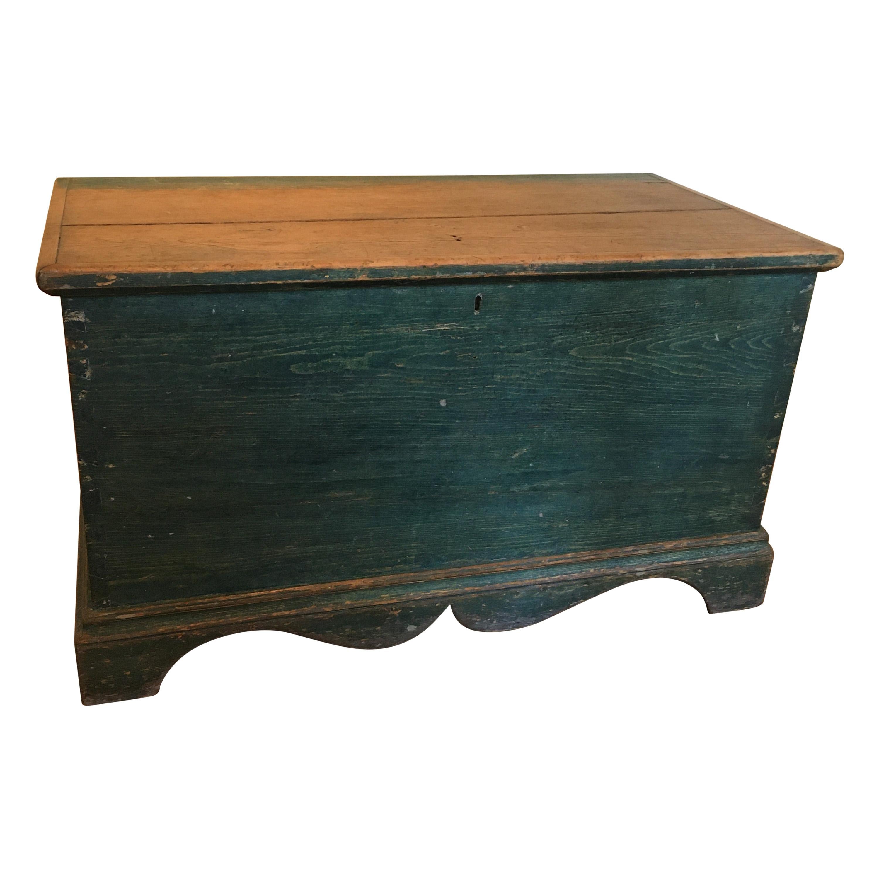 Canadian Blanket Box in Original Paint