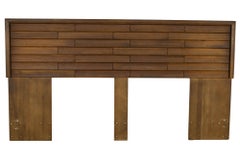 Canadian Brutalist Mid Century King Headboard