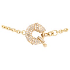 Canadian Diamond Spring Ring Cable Chain Necklace