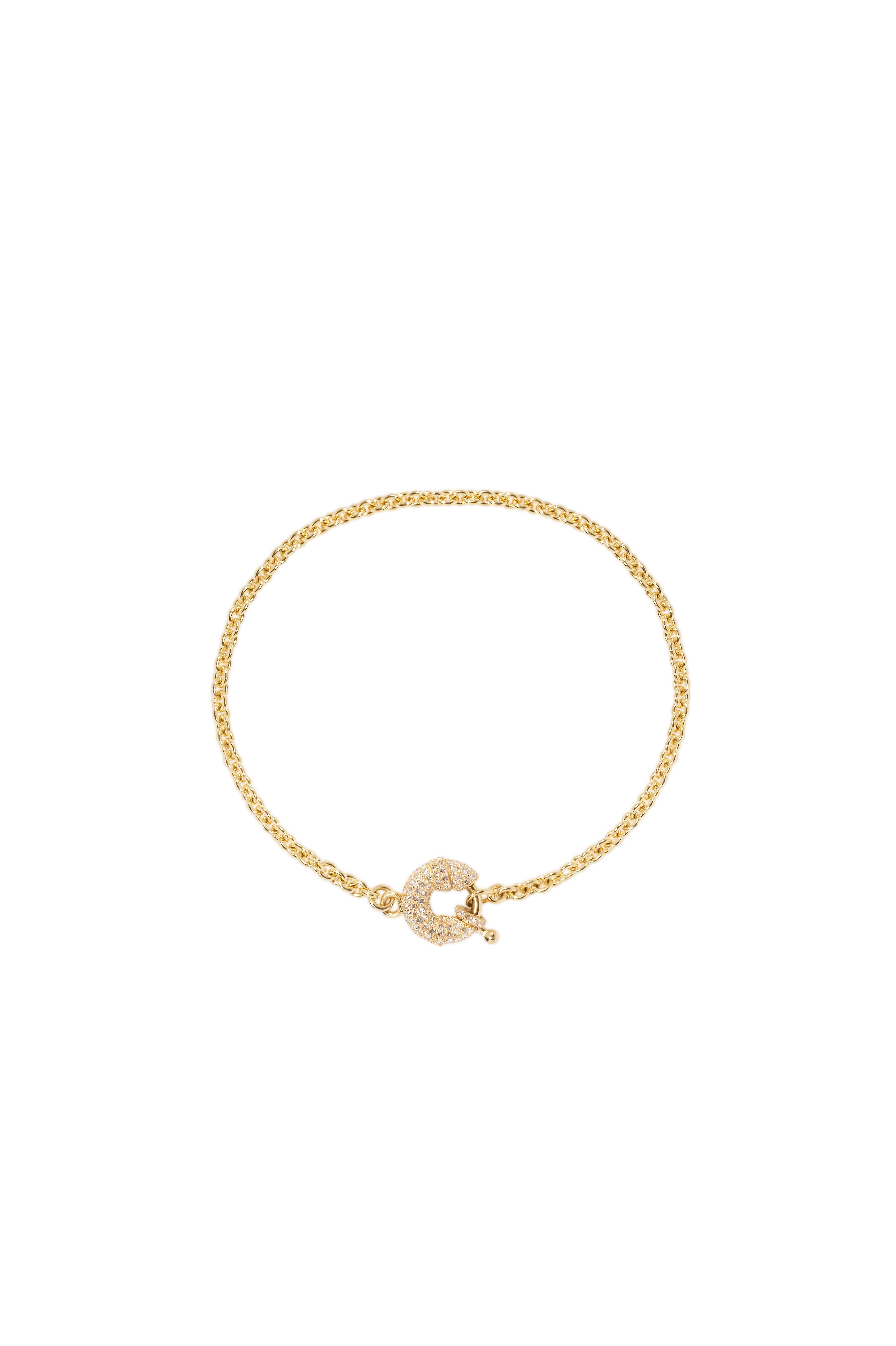 Add a touch of spring to your style with The Up Spring Bracelet. This unique piece features a diamond encrusted large spring ring and reverse set Canadian diamonds, all on a sleek handmade cable chain necklace made of 18K yellow gold.

From the the