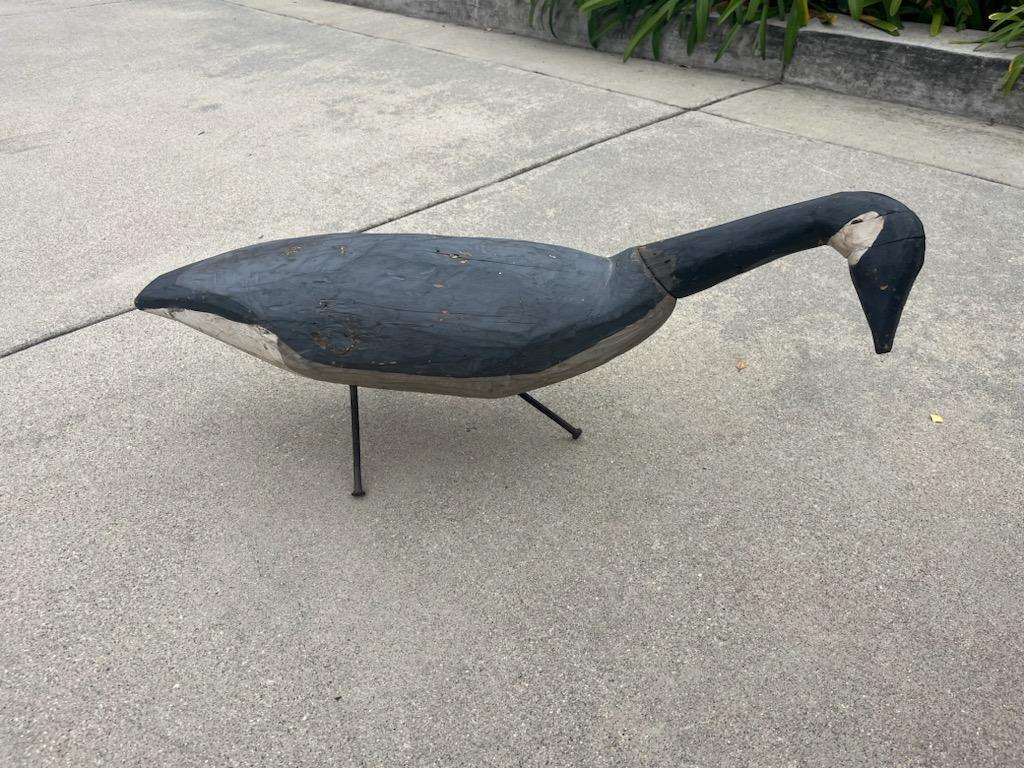 Adirondack Canadian Goose Decoy on Rod Nails For Sale