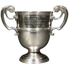 Canadian Governor Generals Prize, Sterling Silver Curling Trophy, London UK 1900