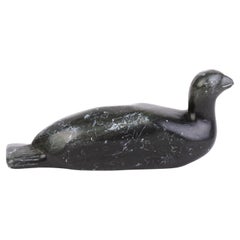 Canadian Inuit Duck Stone Sculpture