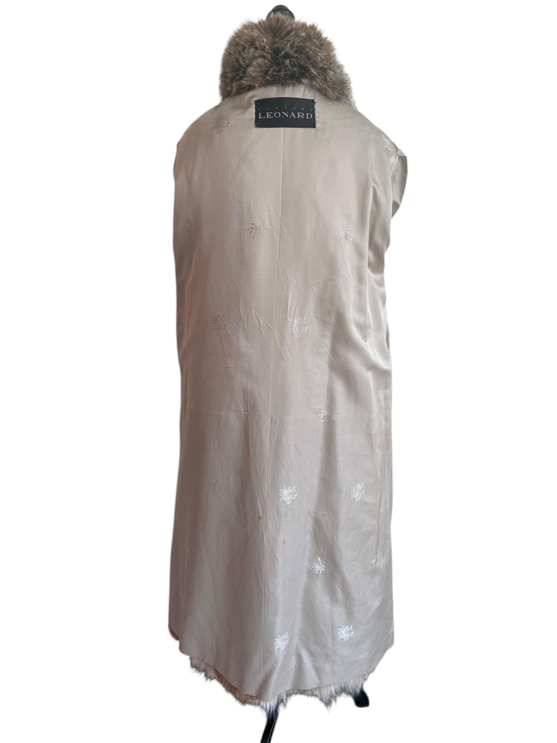 Cappotto leggero in pelliccia di lince canadese taglia 12/M in vendita 5