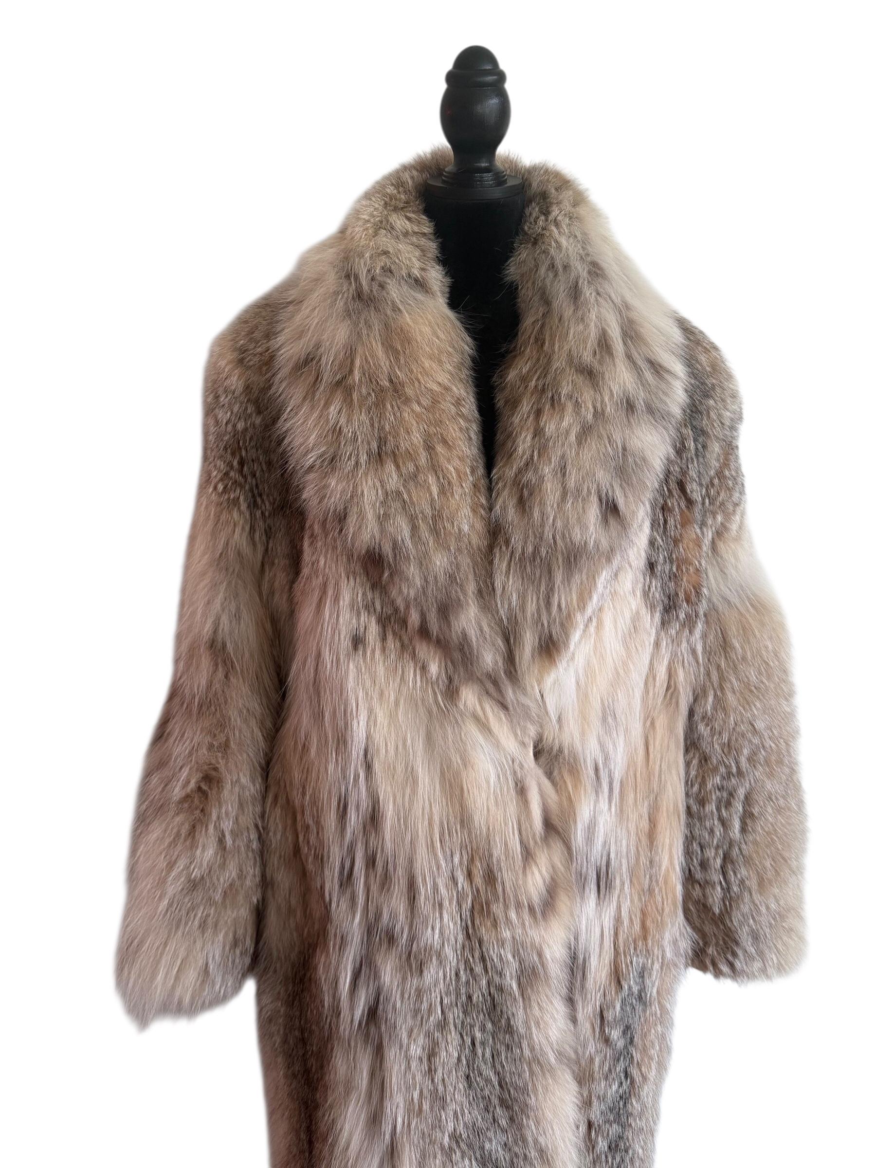 Cappotto leggero in pelliccia di lince canadese taglia 12/M in vendita 1