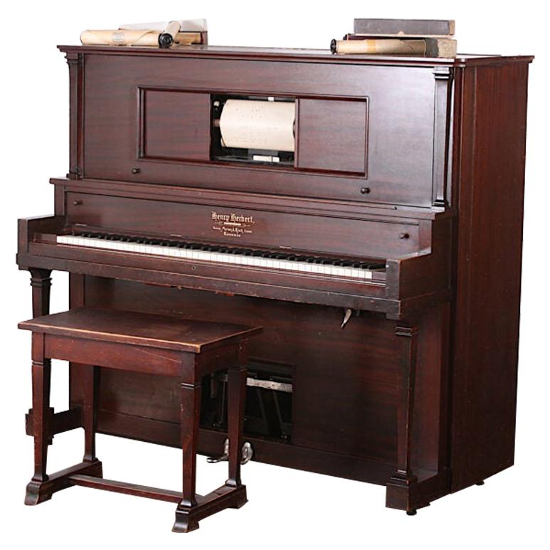 Canadian Made 'Player Piano' at 1stDibs | player piano for sale, player  pianos for sale, antique player piano for sale