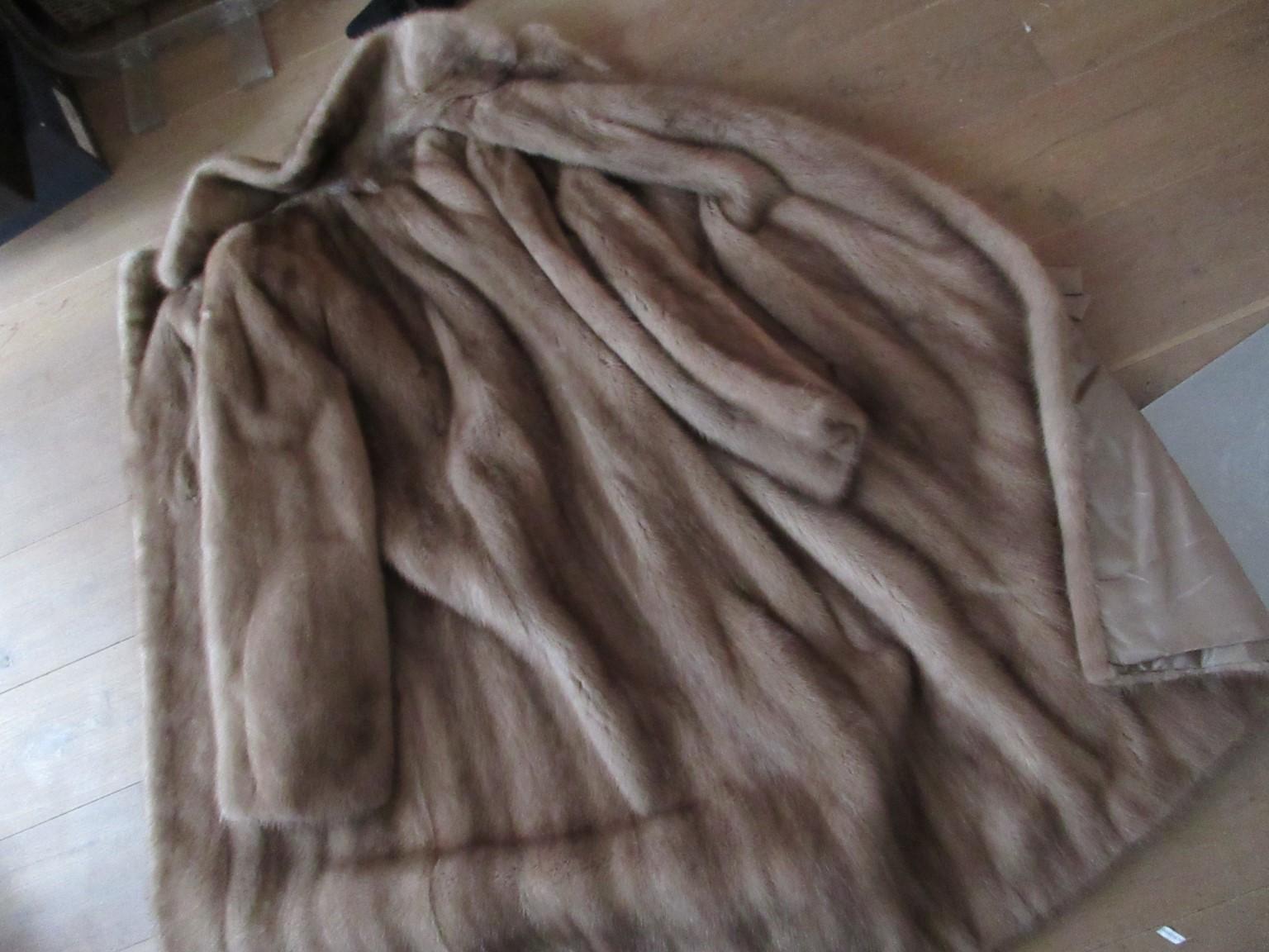 Black Canadian Mink Fur Coat Hudson Bay