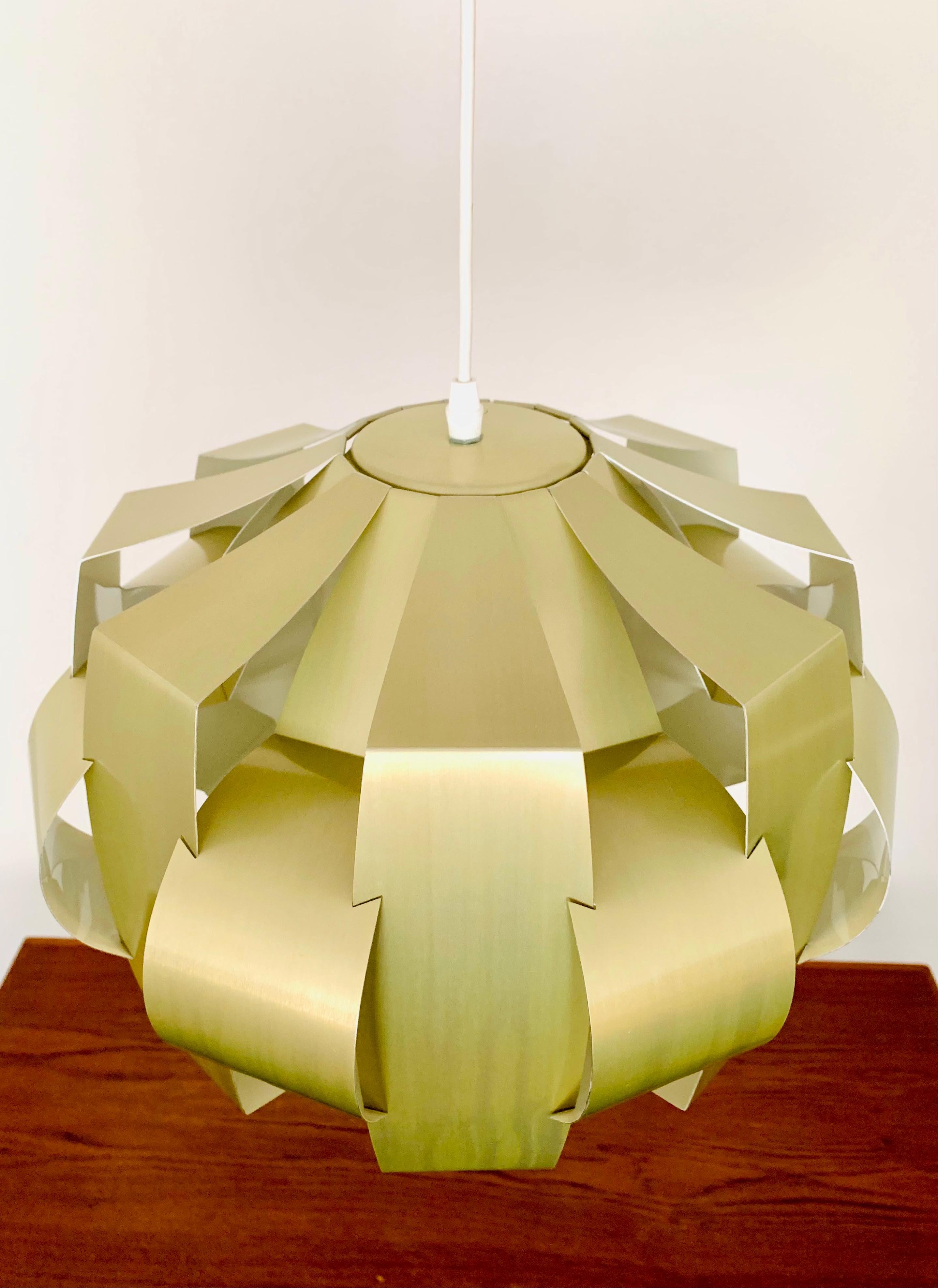 Canadian Origami Metal Pendant Lamp For Sale 1