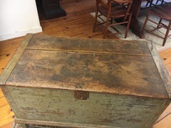 Canadian Original Painted Blanket Box