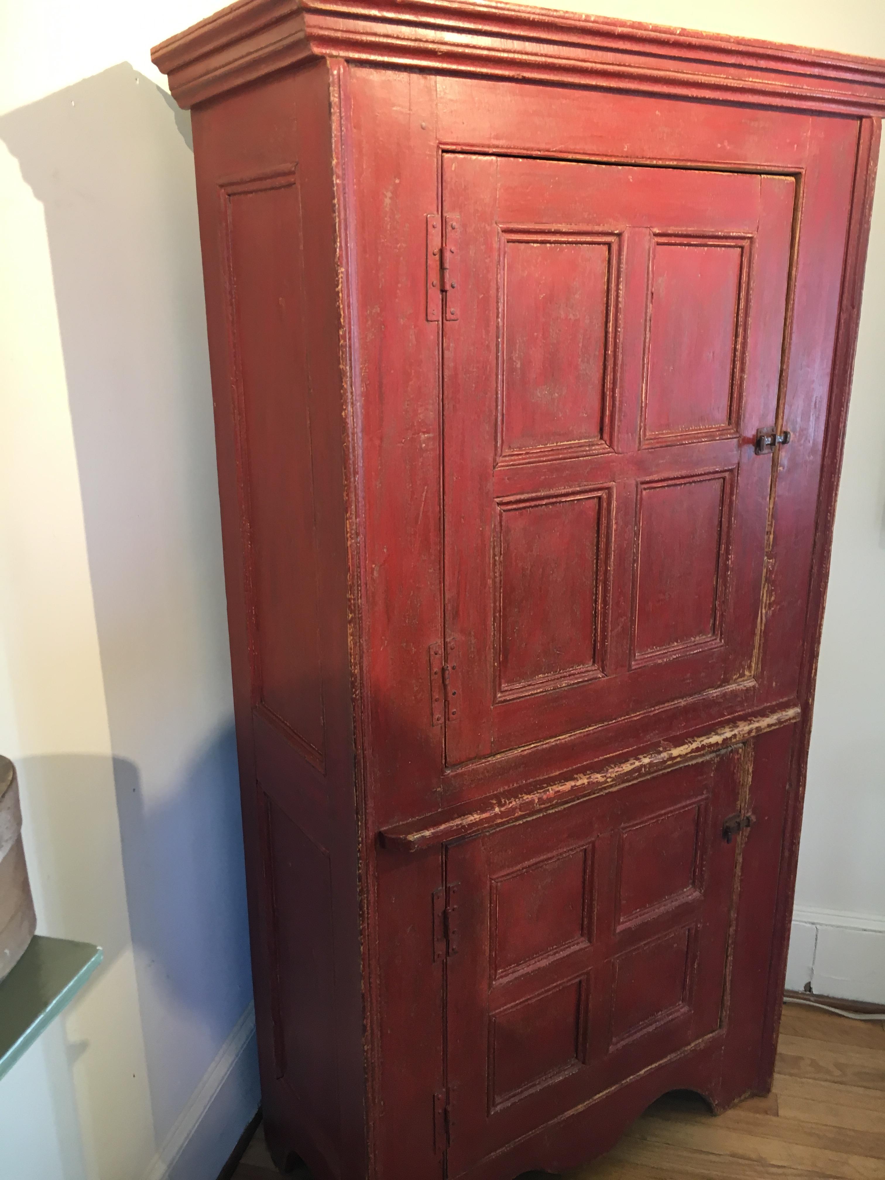 Mid-19th Century Canadian Painted 2-Door Cupboard