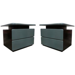 Canadian Pair of Side Tables by Rougier