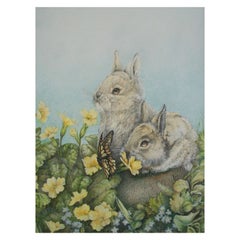 Canadian School Color Pencil, Graphite & Watercolor Drawing, Unsigned, 20th C.