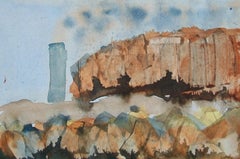 Canadian School Landscape W/C Painting on Paper - Framed - Unsigned - C.1980's