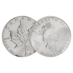 Canadian Silver Maple Leaf 1995 1oz Fine Silver Coin