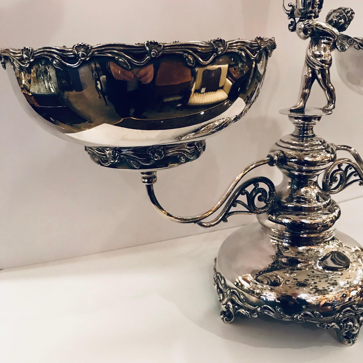 Canadian Silverplated  Epergne  For Sale 2