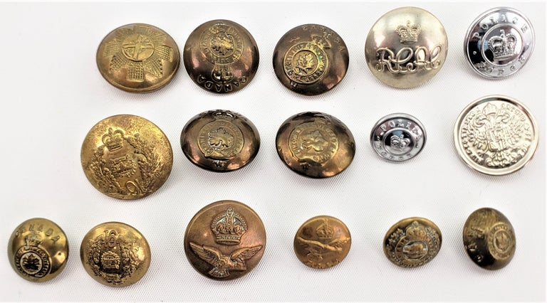 Canadian WW1 21st Regiment Soldier's Uniform Buttons, Badges and Medals ...