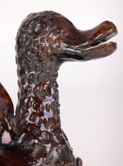 Canakkale Turkish Ottoman Revival Treacle Glazed Duck Ewer