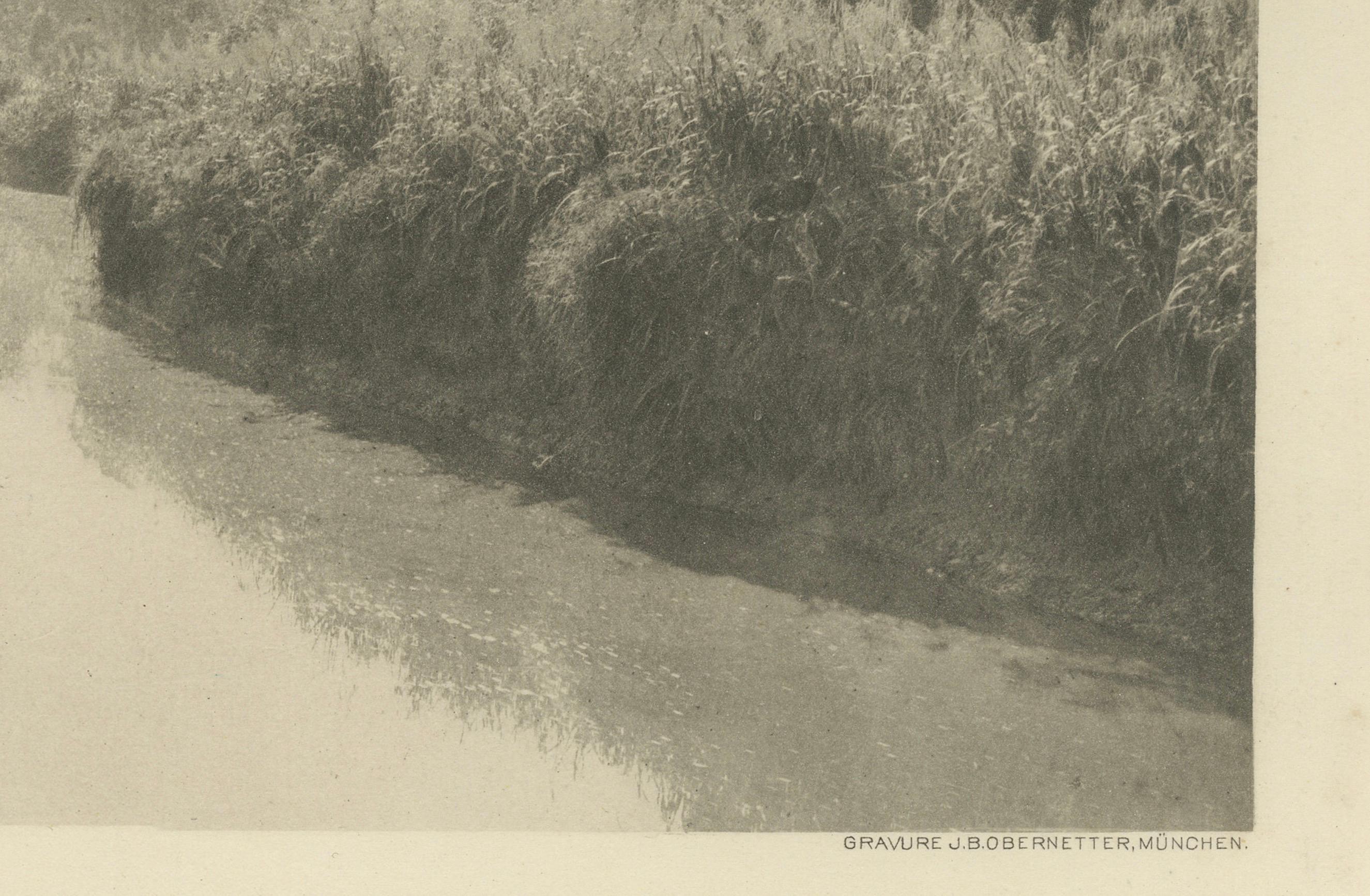 Canal de Loeboe Dalam, Sumatra - Photogravure de Kleingrothe c.1900

Une photogravure originale du début du 20e siècle réalisée par le célèbre photographe C.I.C. Kleingrothe, qui met en valeur le paisible canal Loeboe Dalam sur l'île de Sumatra