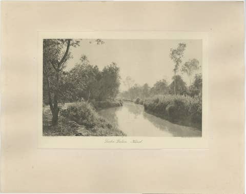 Canal at Loeboe Dalam, Sumatra, C J Kleingrothe, Dutch East Indies c1910