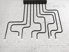 Lampadario Canal, realizzato a mano a Chicago, Christopher Designs