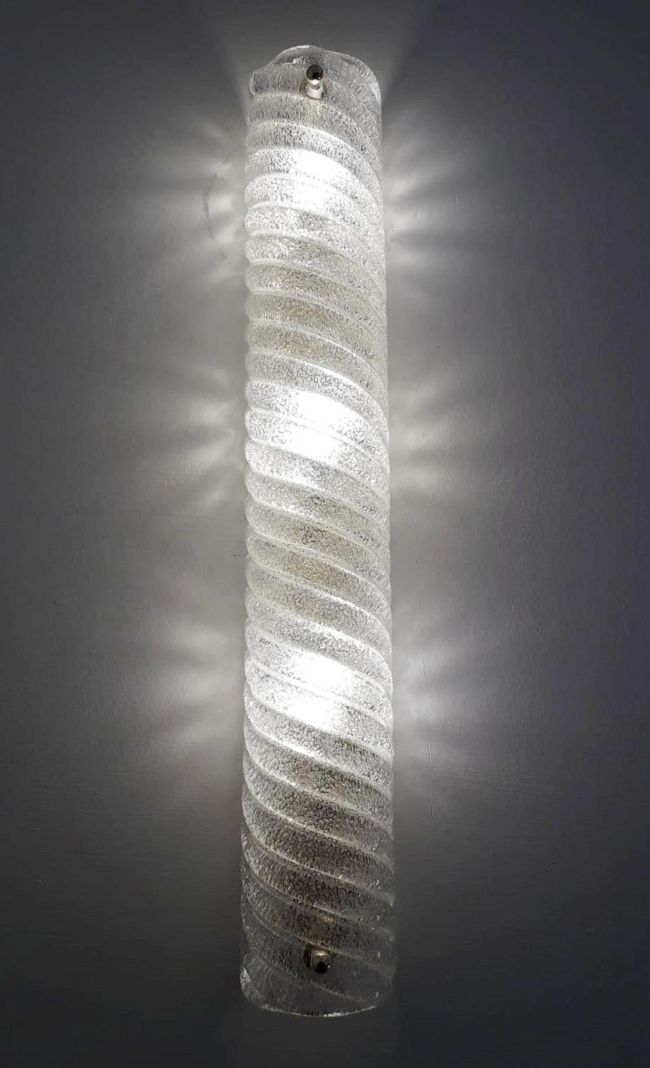 Canale Sconce by Barovier e Toso - LAST 1 IN STOCK In Good Condition In Los Angeles, CA