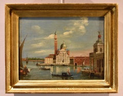 Venecia San Giorgio Marina Canaletto Siglo XIX Pintura Óleo sobre lienzo Viejo maestro