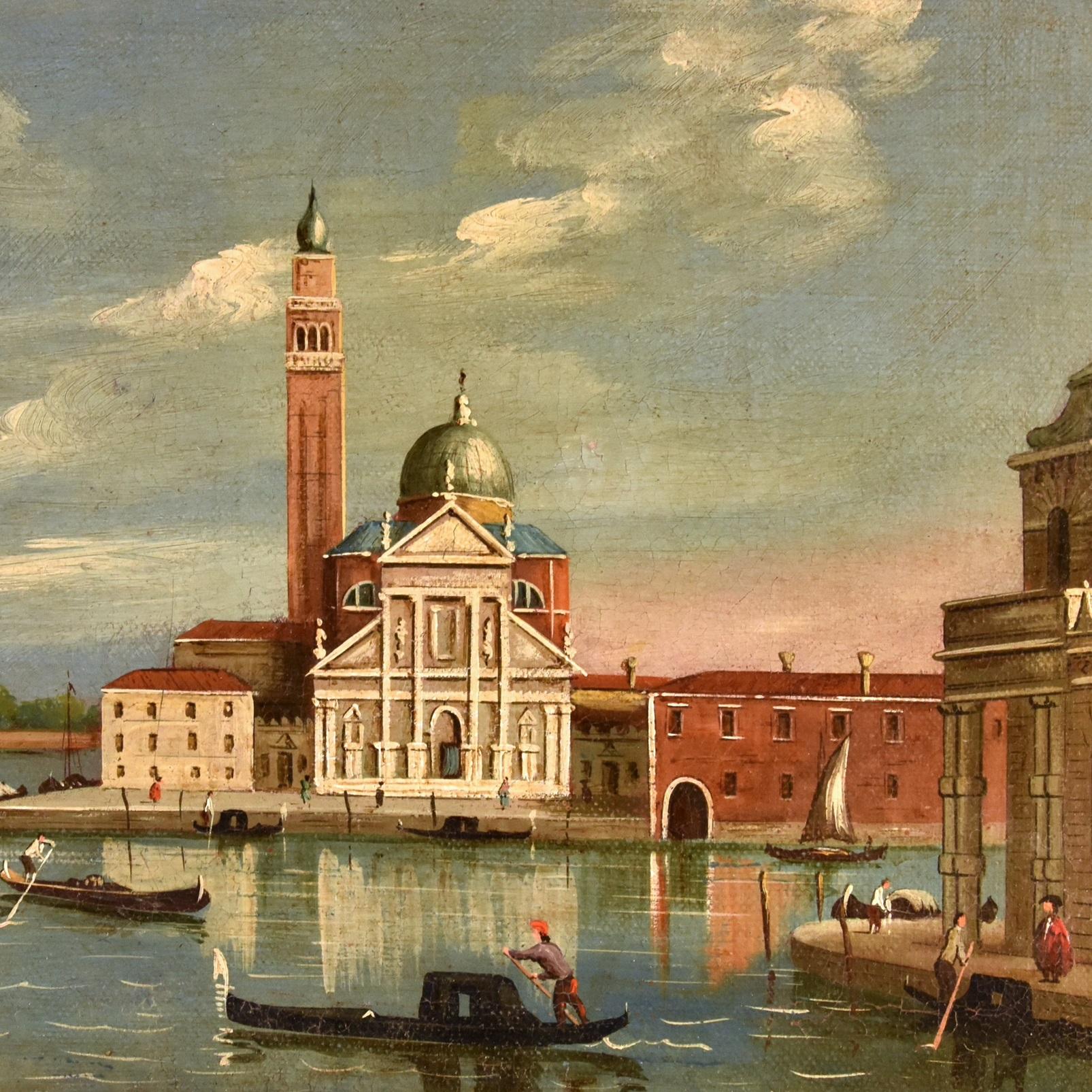 Veduta di Venezia con l'Isola di San Giorgio Maggiore

Seguace di Canaletto (Venezia, 1697 - Venezia, 1768)
Venezia - XIX secolo

olio su tela
29 x 39 cm. - Incorniciato 40 x 50 cm.

Ben eseguita, caratterizzata da una tavolozza di colori vivaci e
