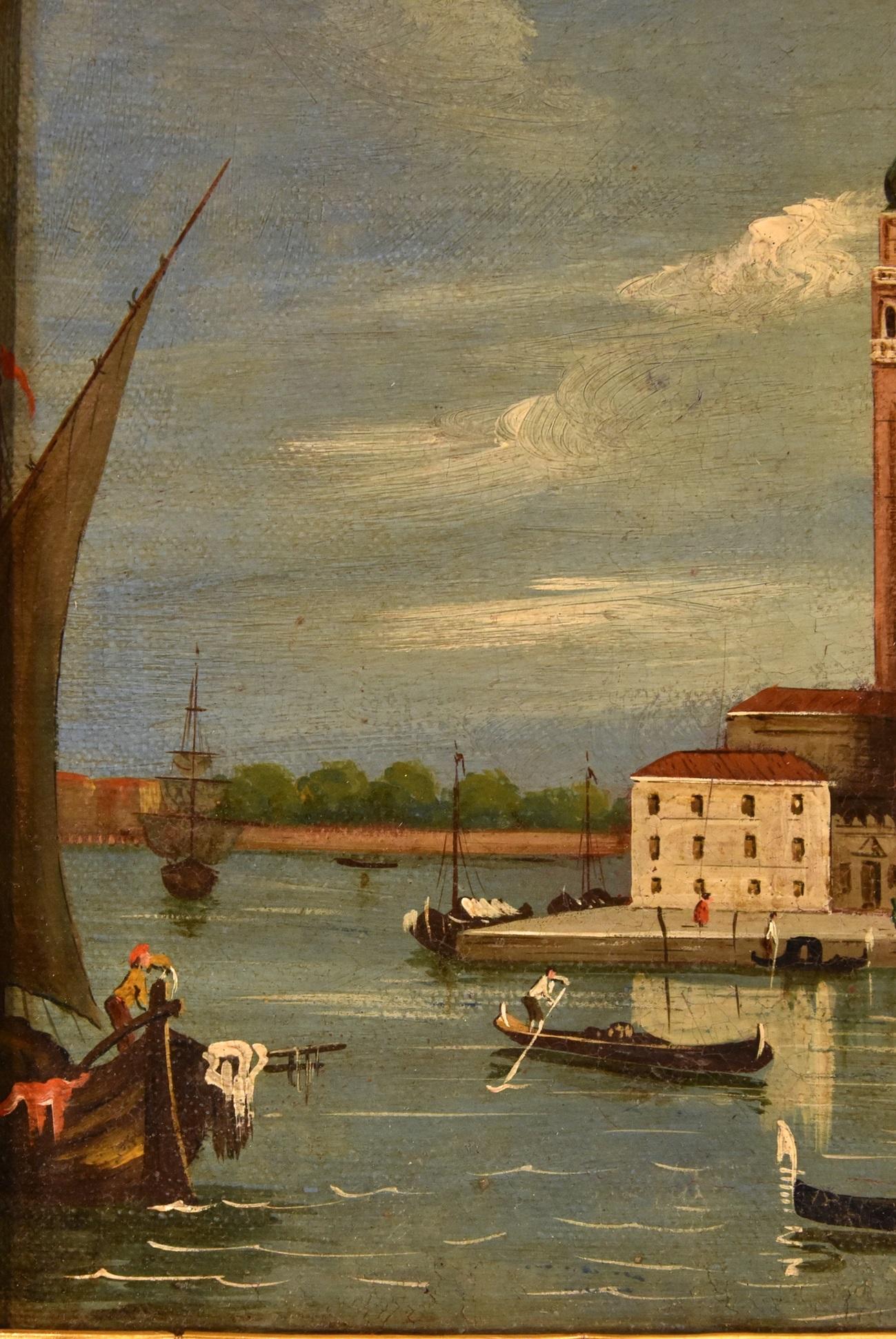 San Giorgio Marina Canaletto dipinto del XIX secolo Olio su tela Antico maestro in vendita 1
