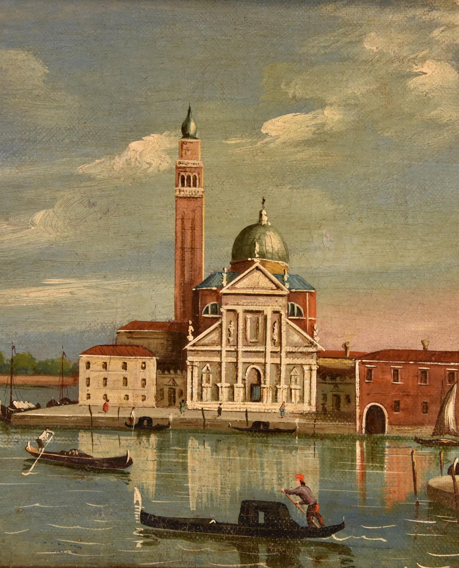 San Giorgio Marina Canaletto dipinto del XIX secolo Olio su tela Antico maestro in vendita 2