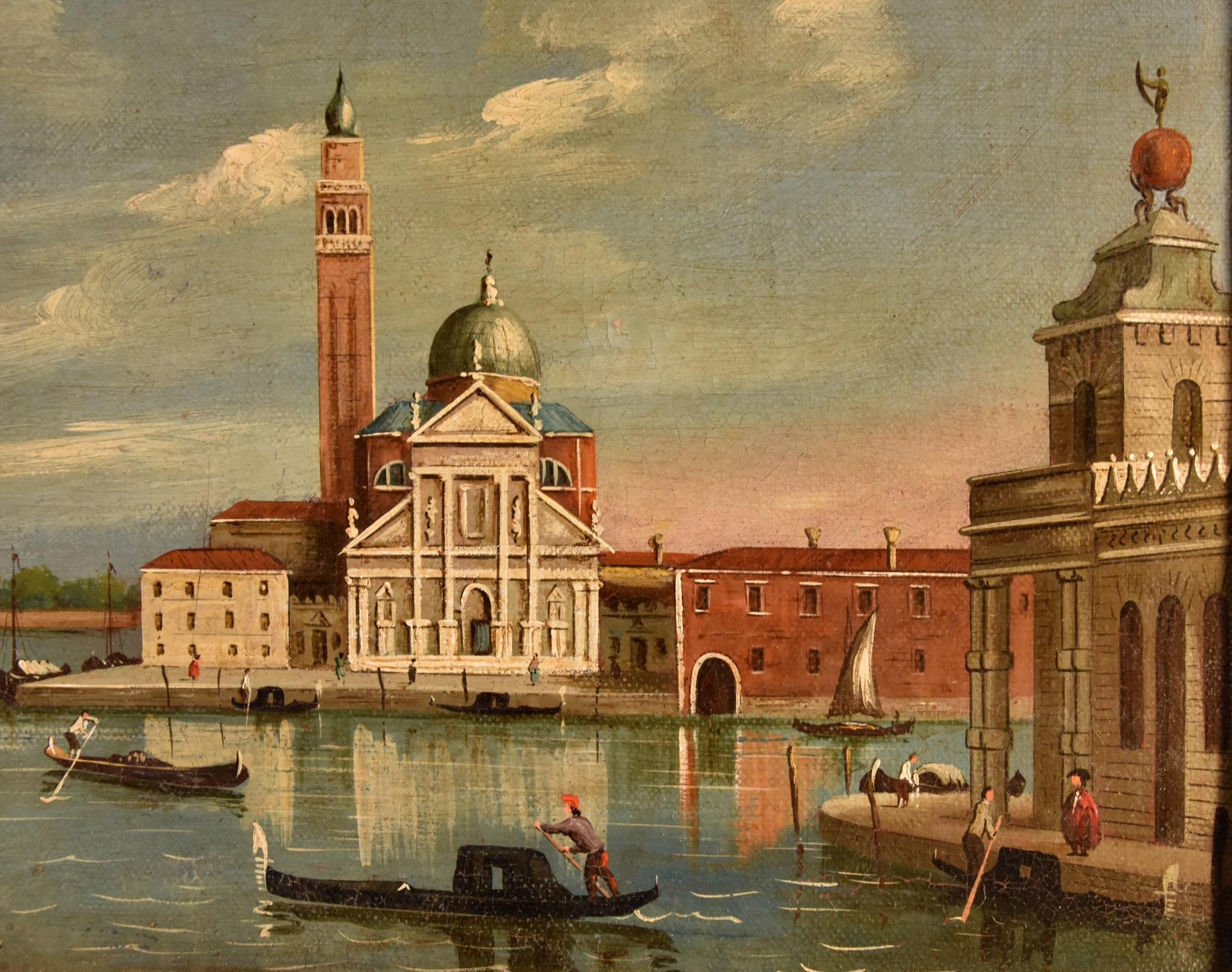 San Giorgio Marina Canaletto dipinto del XIX secolo Olio su tela Antico maestro in vendita 4